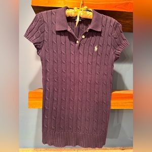 Ralph Lauren short sleeve cable knit sweater